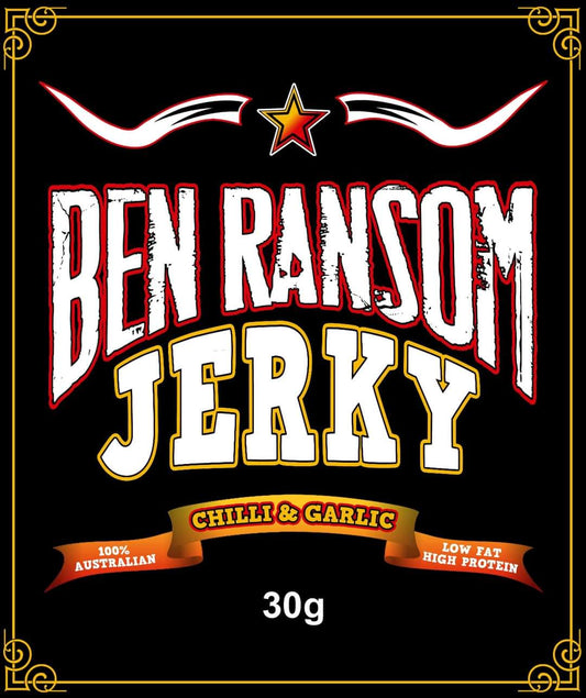 Ben Ransom Jerky - Chilli & Garlic 30g